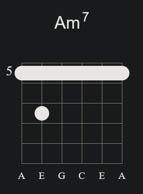 Am7 Barre Chord (Variant 01)